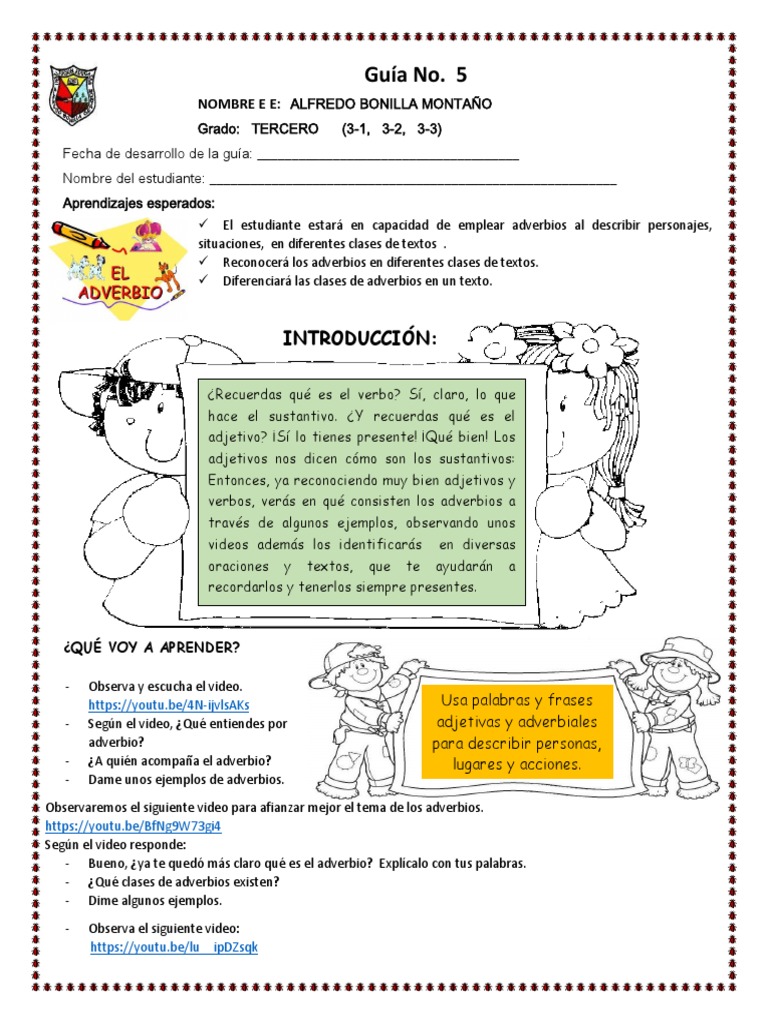 Guía 5 ADVERBIOS | PDF