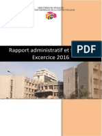 DGDP - Rapport Administratif Et Financier 2016