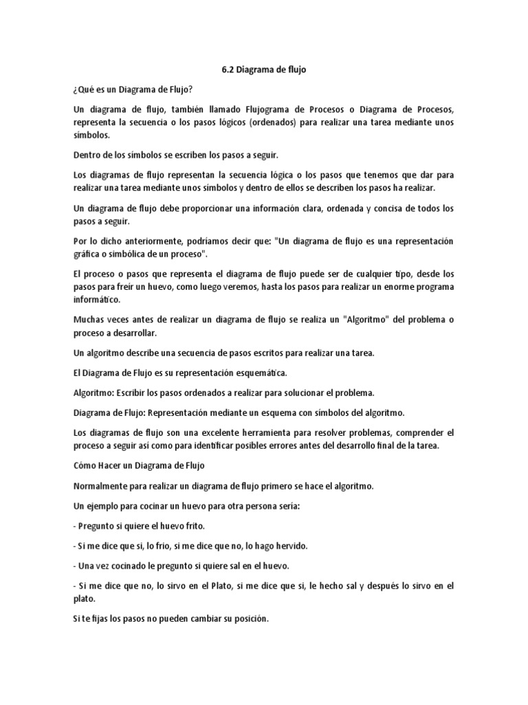 6.2 Diagrama de Flujo | PDF | Algoritmos | Ingeniería de software