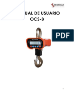 Crane Scales OCS-B Manual Usuario