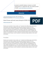 School Closures and Social Anxiety During The COVID-19 Pandemic - PMC