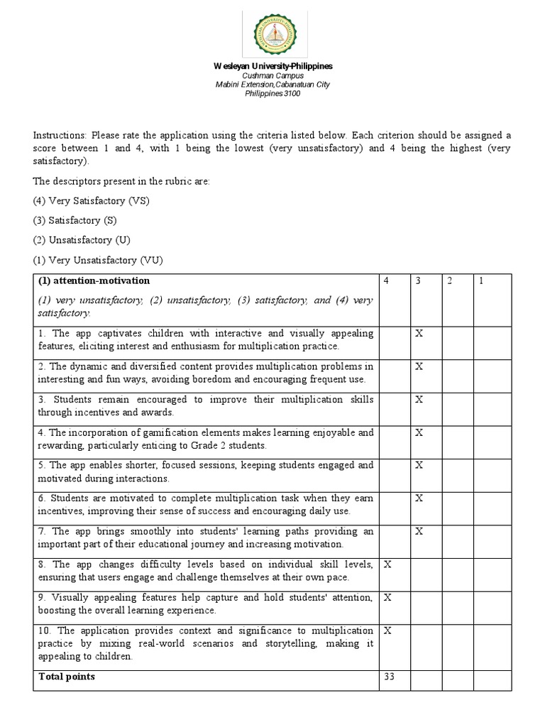 GBLEVALUATIONRUBRIC (Cris PDF