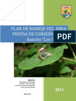 Plan de Manejo Rancho Los Cedros 2013