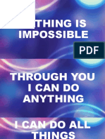 Nothing Is Impossible