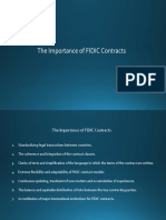 Lesson 7 The Importance of FIDIC Contracts KM