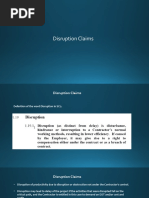 Lesson 25 Disruption Claim KM