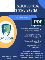 Requisitos Declaracion No Convivencia