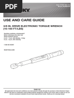 Torque Wrench Manual | PDF