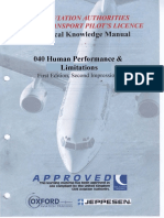 Jaa Atpl Book 8 - Oxford Aviation Jeppesen - Human Performance
