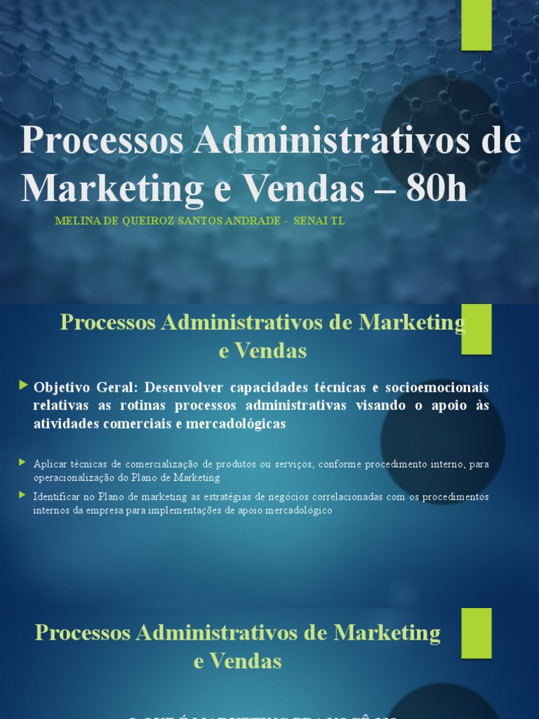 Administração Mercadológica e Processos Comerciais - Tec. Adm | PDF ...