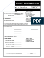 Account Management Form