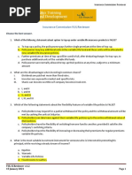 STD Insurance Commission VUL REVIEWER Answer Key 1.2