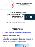 1.Превентивна Детска Стоматологија - Орални Заболувања