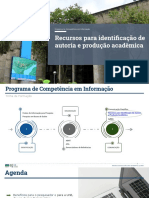 Recursos para Identificacao de Autoria e Producao Academica