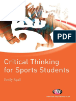 Emily Ryall - Critical Thinking For Sports Students (Active Learning in Sport) (2010, Learning Matters) - Libgen - Li