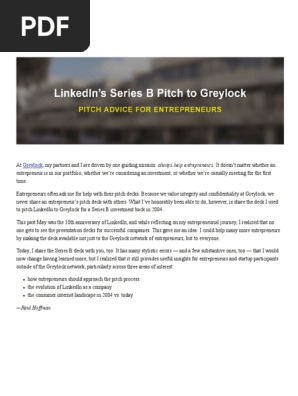 LinkedIn's Series B Pitch to Greylock_ Pitch Advice for Entrepreneurs