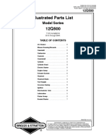 Illustrated Parts List 12Q500 - Briggs &amp Stratton