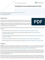 Pretreatment Evaluation and Prognosis of Acute Myeloid