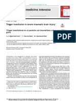 Trigger Transfusion in Severe Traumatic Brain Injury