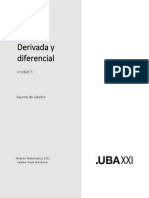 U3. Glosario. Derivada y Diferencial - Análisis Matemático 72 - 1C - 2023