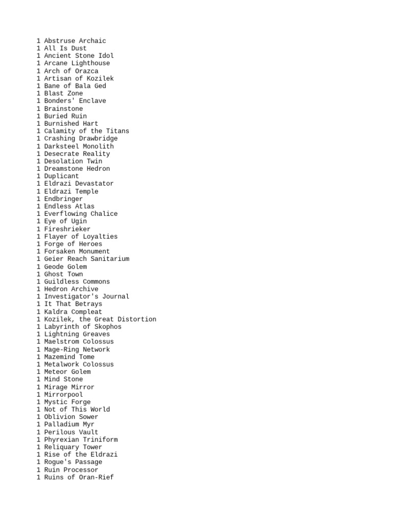 mtg eldrazi unbound card list Amazon.com: Magic: The Gathering Commander Masters Commander Deck Bundle –  Includes All 4 Decks (1 Eldrazi Unbound, 1 Enduring Enchantments, 1  Planeswalker Party, and 1 Sliver Swarm) : Toys & Games
