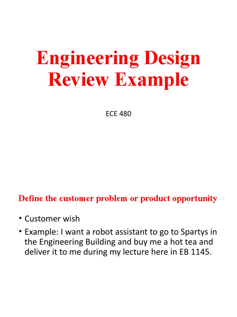 Engineering Design Review Example | PDF | Robot | Robotics