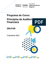 PROGRAMA - Auditoría Financiera (2023)