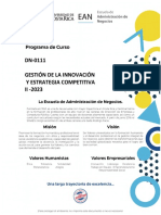 Programa de Curso (DN - 0111) II-2023