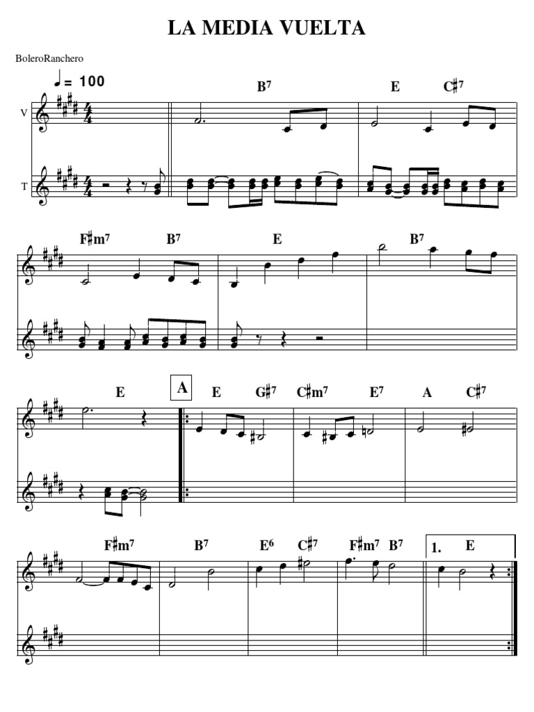 La media vuelta Javier Solis PDF