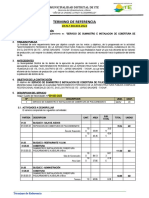 TDR Servicio de Suministro e Instalacion de Cobertura de Policarbonato 27000