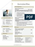 Banner Day CV Resume Template