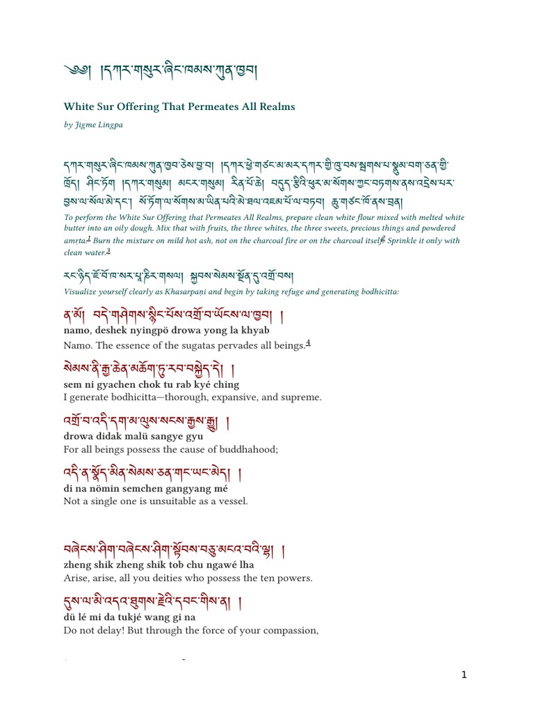 White Sur Offering | PDF