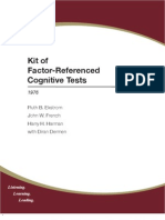 Kit of Factor-Referenced Cognitive Tests