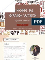 100 Essential Spanish Words - Ebook