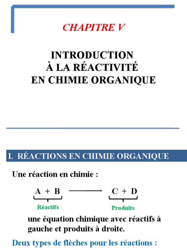 Introduction à la réactivité chimique | PDF | Réactions chimiques | Solvant