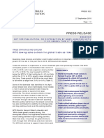 WTO Trade Statistics and Outlook October 2018