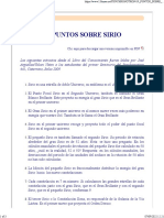 19 PUNTOS SOBRE SIRIO