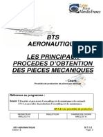 BTS Obtention de Pièces Par Moulage