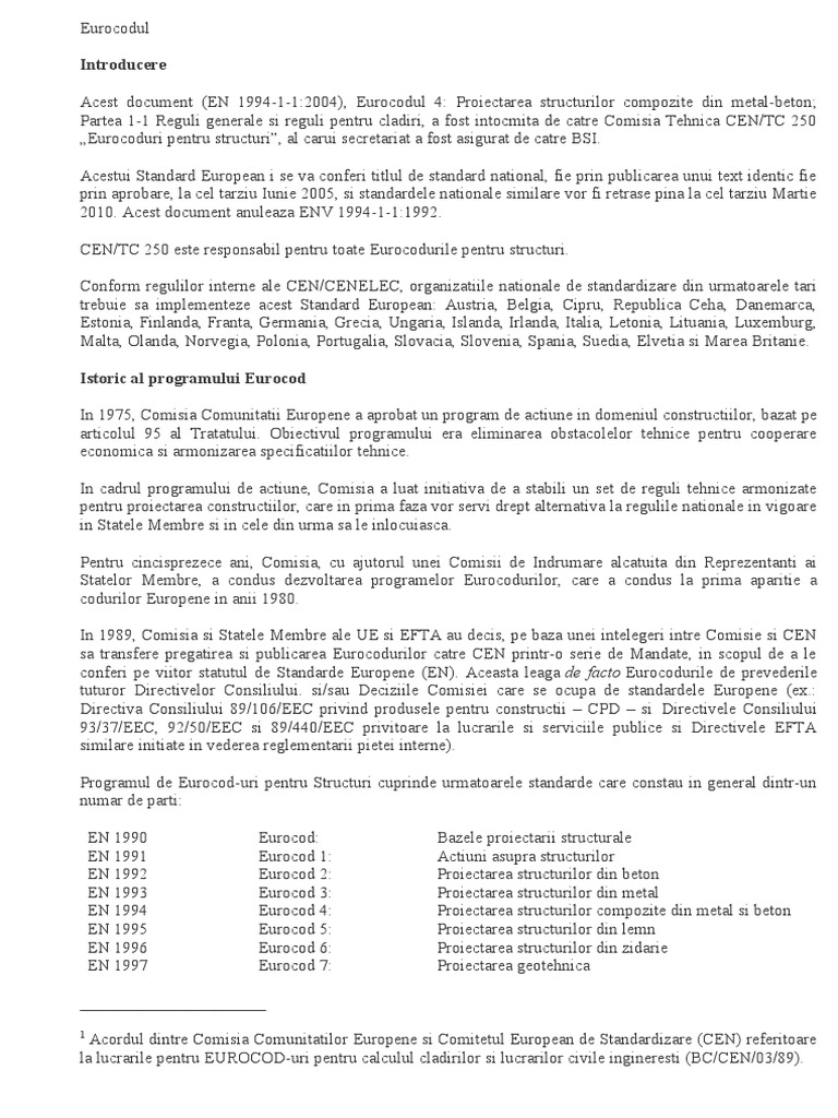 Eurocodul PLACI COMPOZITE | PDF