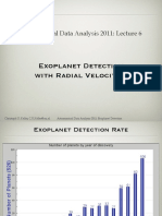 Astronomical Data Analysis 2011 - Lecture 6 - Exoplanet Detection With Radial Velocities