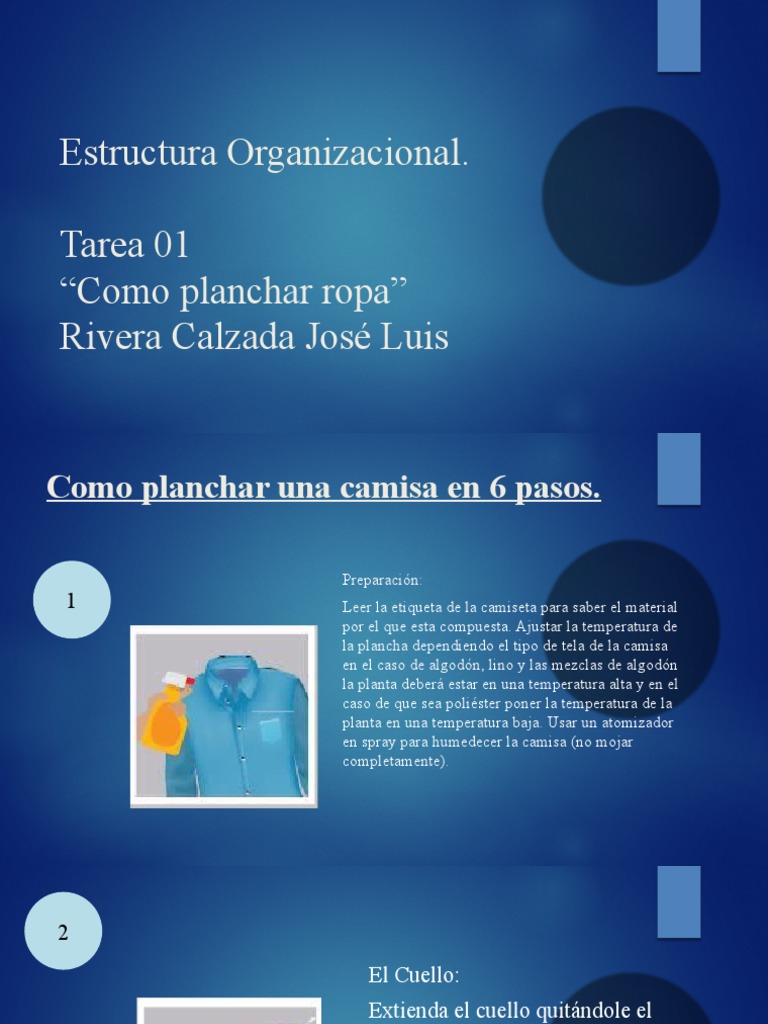 Como Planchar Ropa | PDF