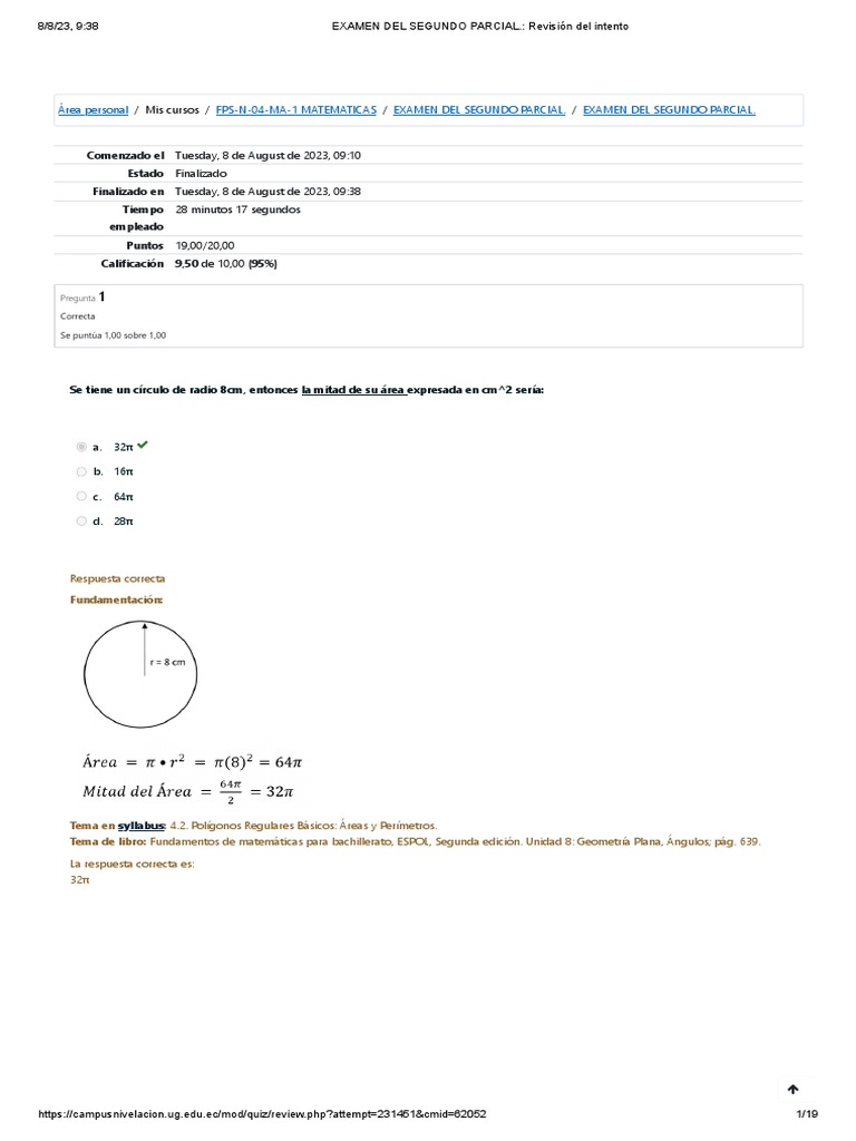 Revisión del Segundo Parcial de Matemáticas | PDF | Estadísticas ...