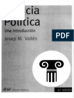 Vallès, Josep M. Ciencia Política. Capítulos 6