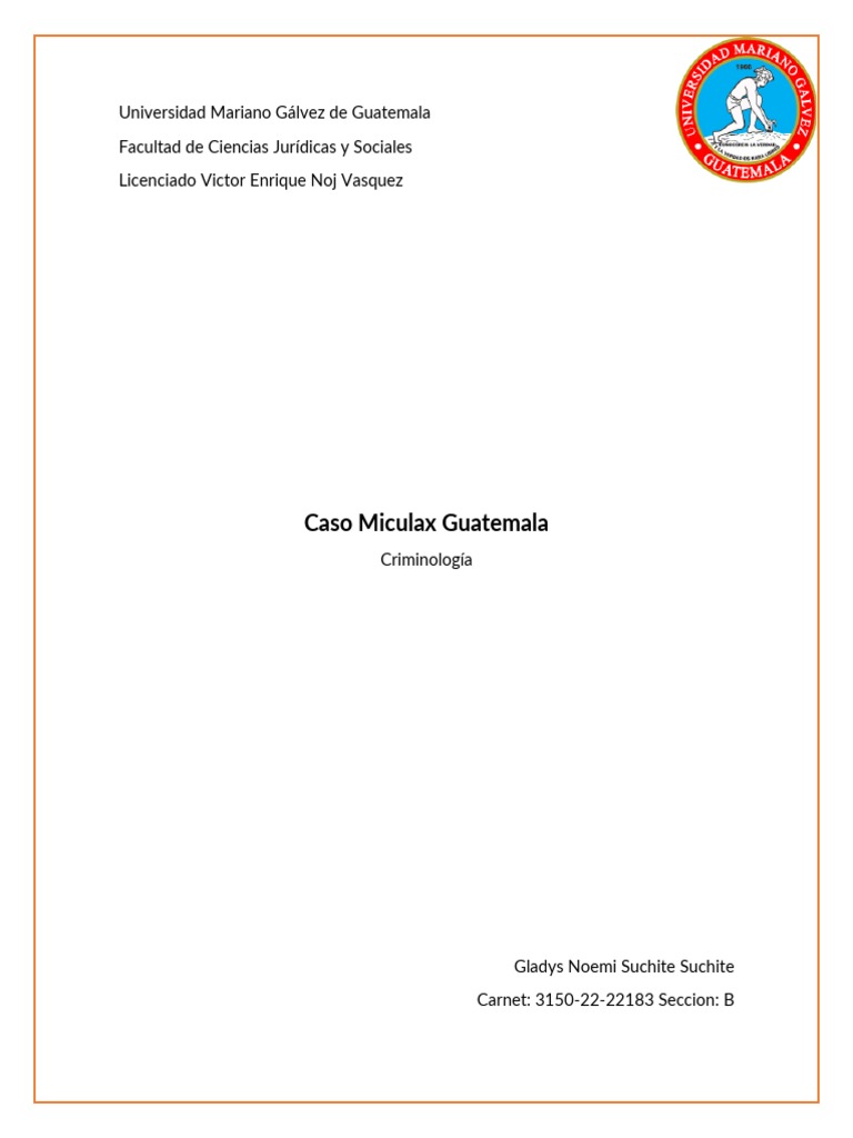 Caso Miculax: Crímenes y Justicia en Guatemala | PDF | Sentencia (ley ...