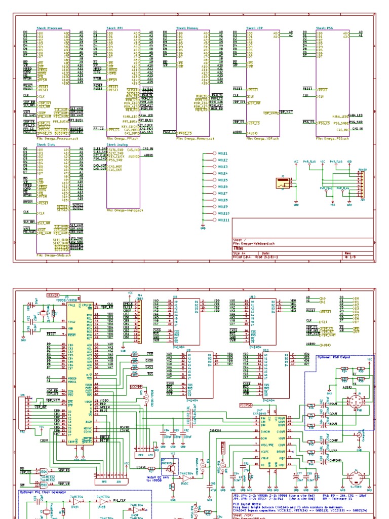 Omega Mainboard Schematic 1.4 | PDF