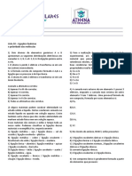 Lista 10 - Ligações Químicas e Polaridade Das Moléculas