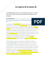 Lectura # 3. La Industria Regresa de La Mano de Los Robots EL PAÍS