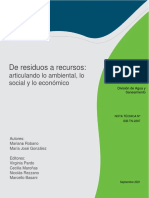 De Residuos A Recursos Articulando Lo Ambiental Lo Social y Lo Economico