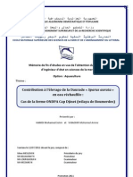 Contribution À L'élevage de La Daurade - Sparus Aurata - en Eau Réchauffée - Cas de La Ferme ONDPA Cap Djinet