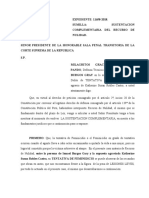 Absuelve Traslado Del Requerimiento de Sobreseimiento Fiscal